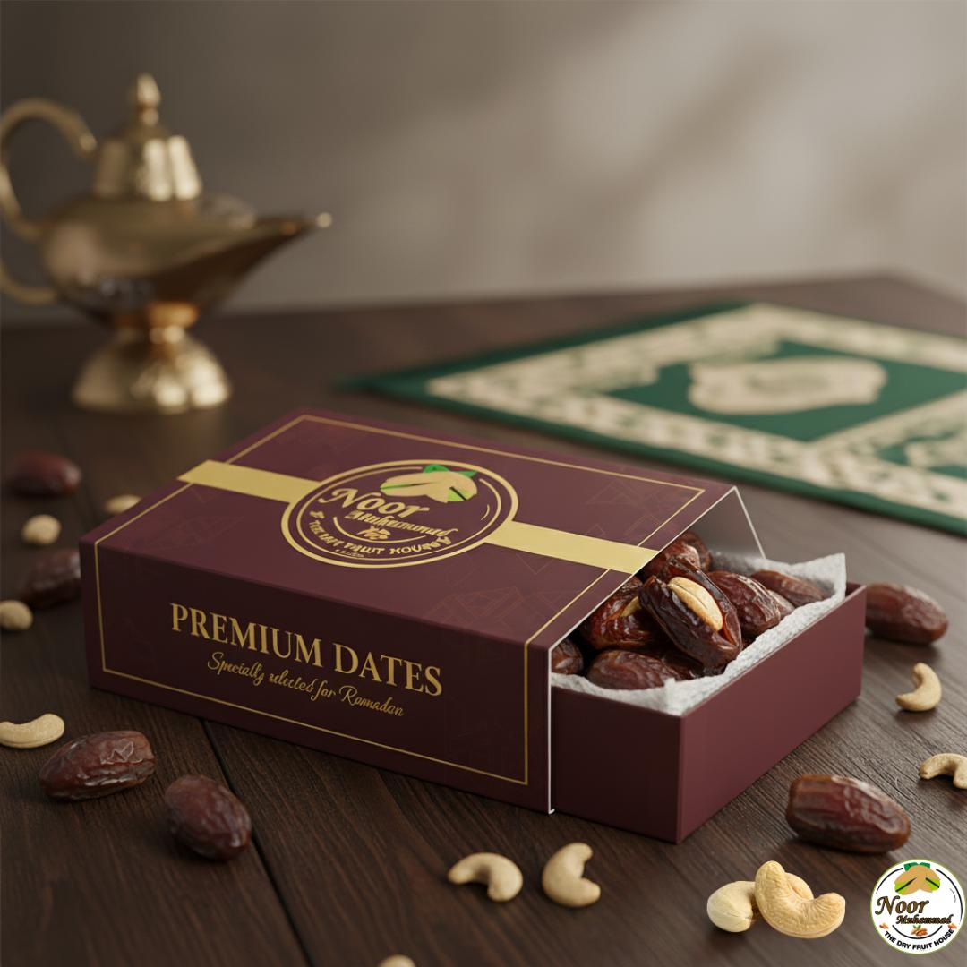 Khudri Dates Filled with Cashew